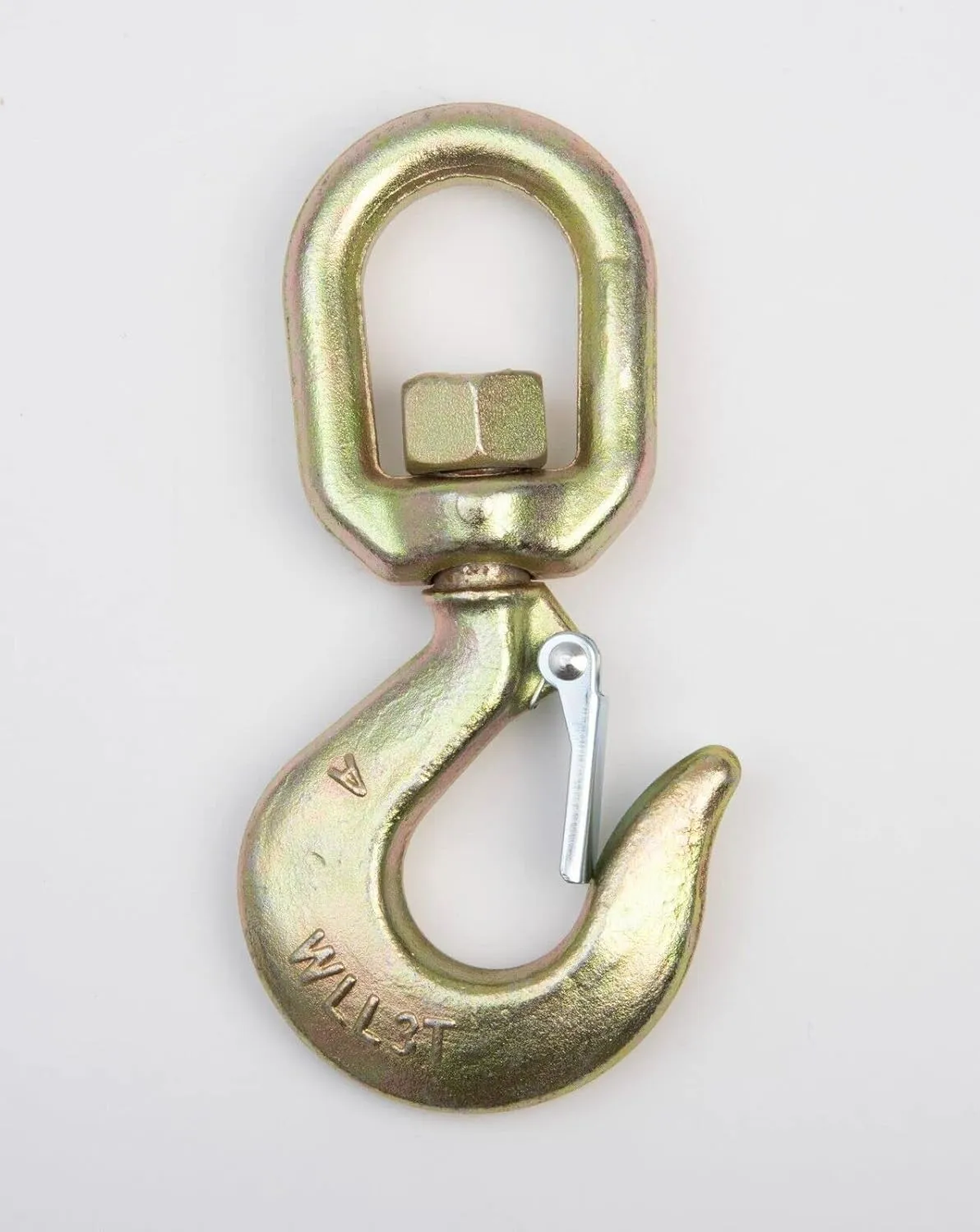 Hi-Gear 3 Ton Hoist Swivel Hooks for Lifting Chains, 6,600 Lbs Working Capacity, Heavy Duty Swivel Eye Hook, G70 Chain, 5/8’’ Safety Latch, Designed for Rigging, Lifting & Overhead Applications.