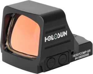 HOLOSUN HE507COMP-GR / HS507COMP CRS 2 MOA Dot & 8/20/32 MOA Circle Reflex Pistol Sight with Large Objective Lens - Durable Shake-Awake Parallax-Free Aluminum Handgun Sight - Green & Red Options