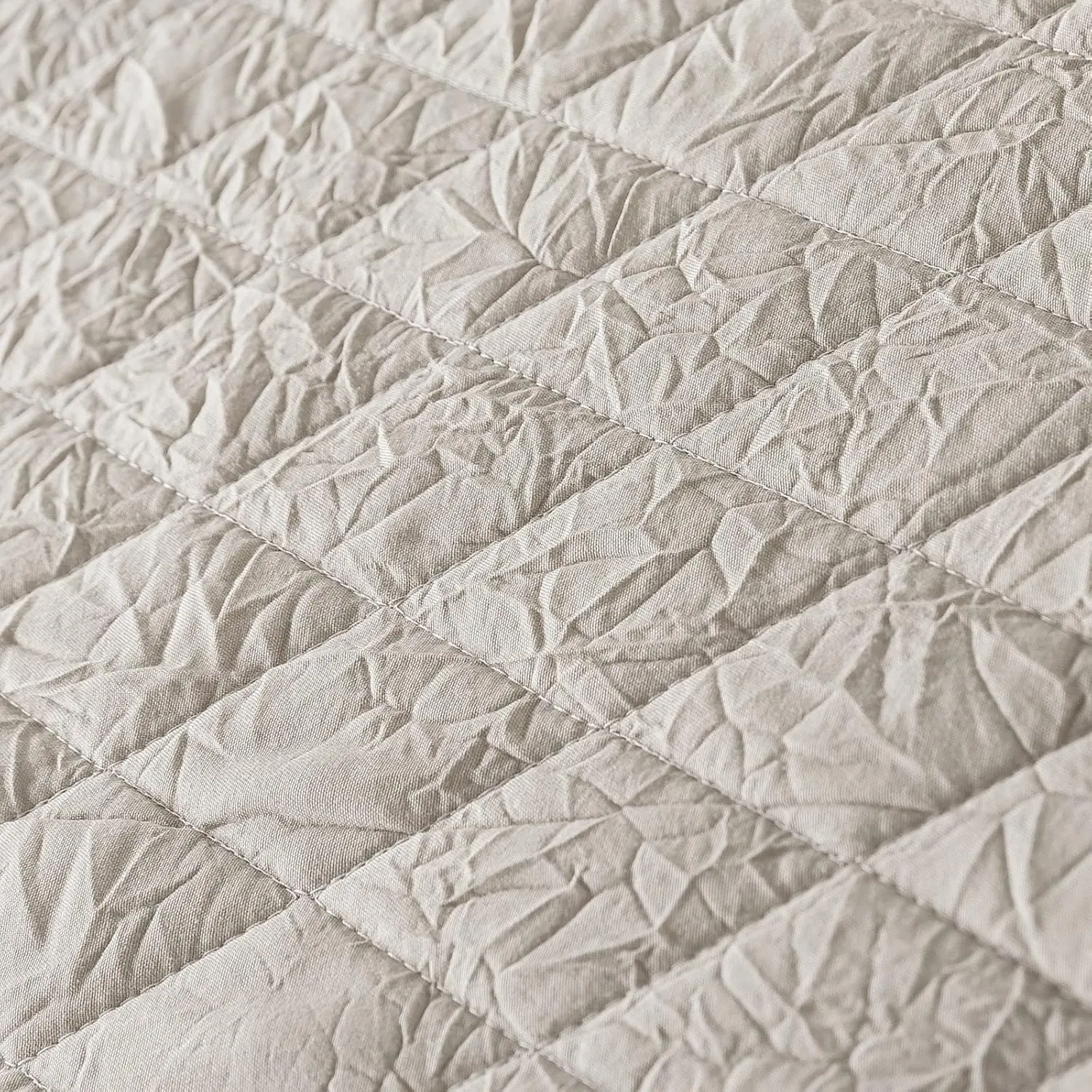 HoneiLife Queen Quilt Bedding Set - 3 Pieces Washed Microfiber Quilt Sets Lightweight Bedspreads Ultra Soft Coverlets Retro Bed Cover Crinkled Bedding Set All Season Quilts-Sandy