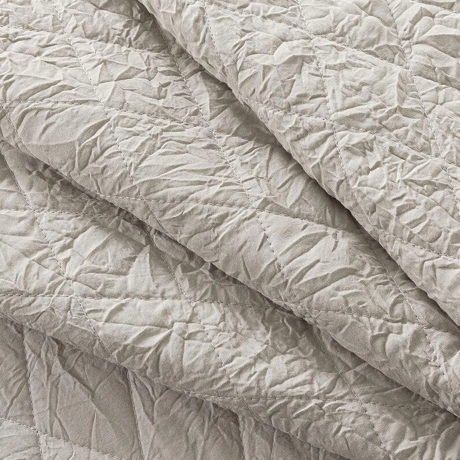 HoneiLife Queen Quilt Bedding Set - 3 Pieces Washed Microfiber Quilt Sets Lightweight Bedspreads Ultra Soft Coverlets Retro Bed Cover Crinkled Bedding Set All Season Quilts-Sandy