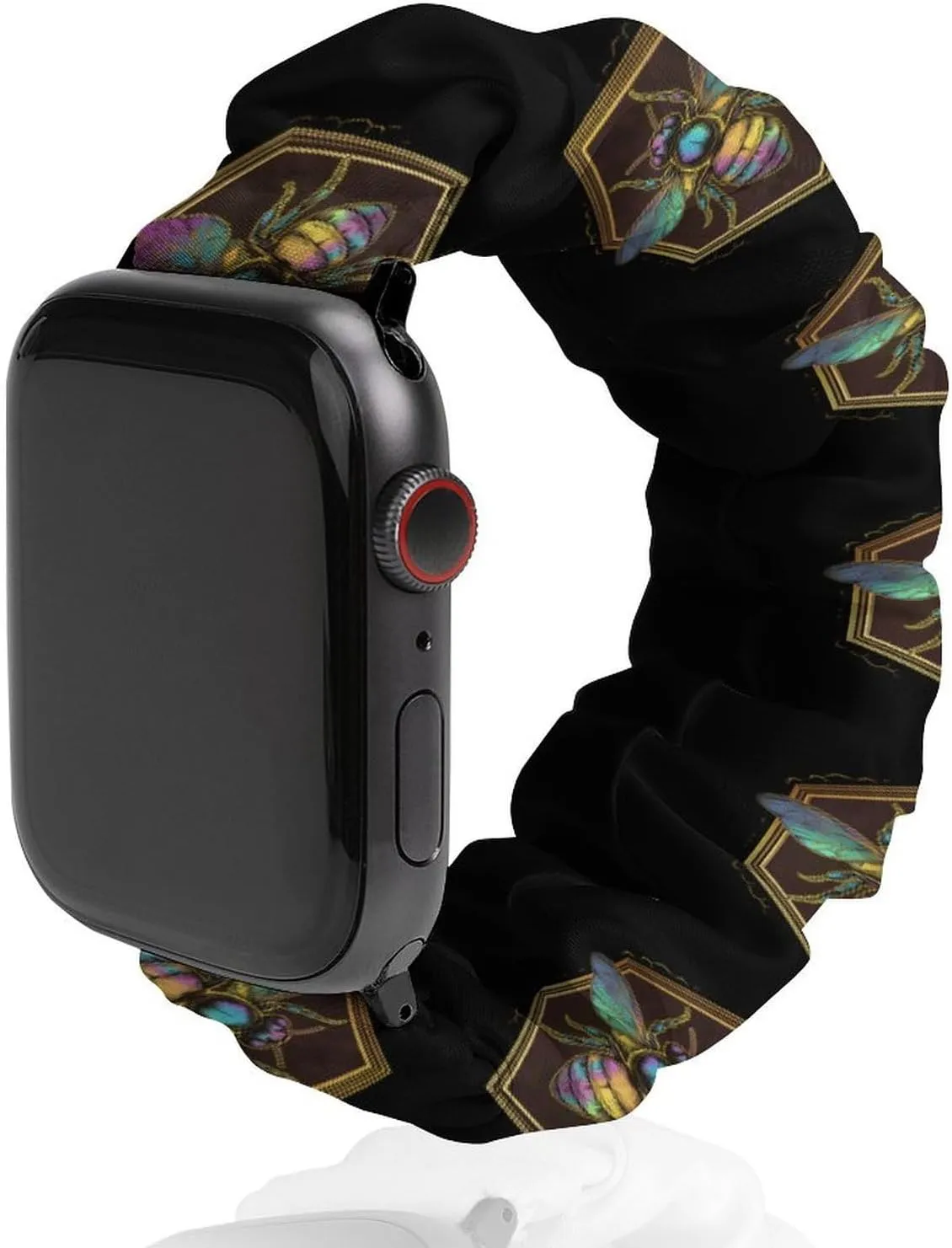 Honeybee Bee King Fashion Watch Strap Scrunchies Wristbands Compatible With IWatch Series