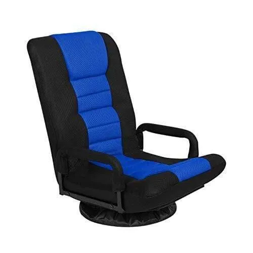 HopeRacer Gaming Chair with Arms Back Support Adjustable Floor Sofa Video Game Chair