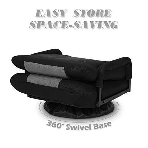 HopeRacer Gaming Chair with Arms Back Support Adjustable Floor Sofa Video Game Chair