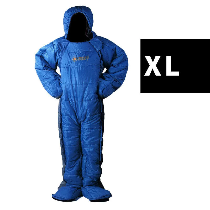 Human Shaped Sleeping Bag Can Be Used For Walking Camping And Keeping Warm