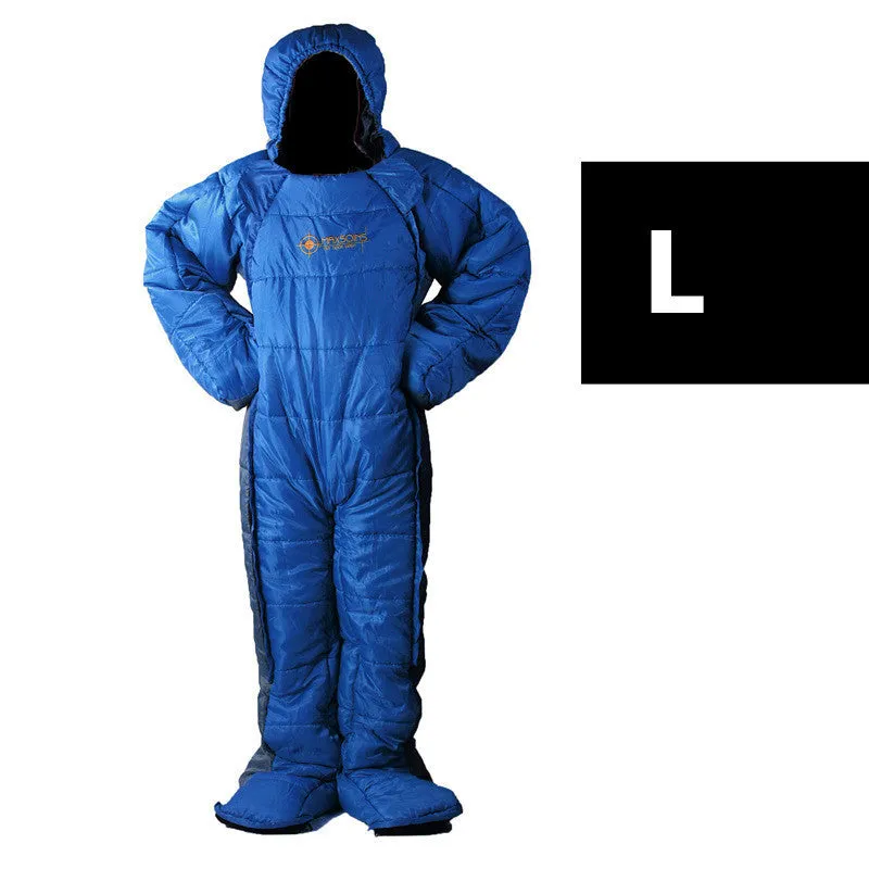 Human Shaped Sleeping Bag Can Be Used For Walking Camping And Keeping Warm