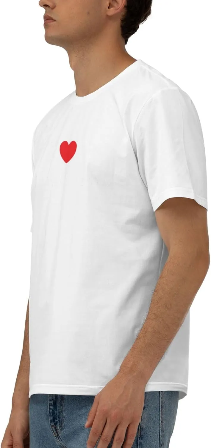 I Love My Boston Terrier Men's Short Sleeve T-Shirt Cotton Athletic Workout Casual Shirts Quick-Drying Tees Black