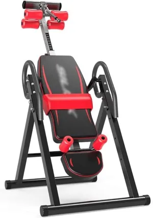 Inversion Table A Heavy-Duty Height-Adjustable Folding Treatment Table Stretching Machine Yoga Stretching Assisted Abdomen for Men and Women