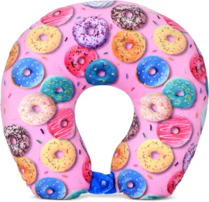 iscream Silky Fleece 12" Neck Support Pillow - Go Do-Nuts