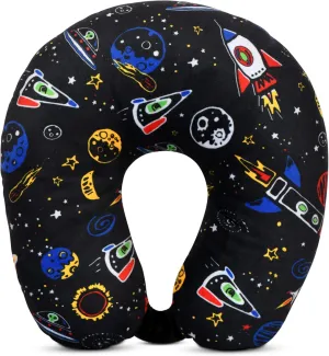 iscream Silky Fleece 12" Neck Support Pillow - Out of This World
