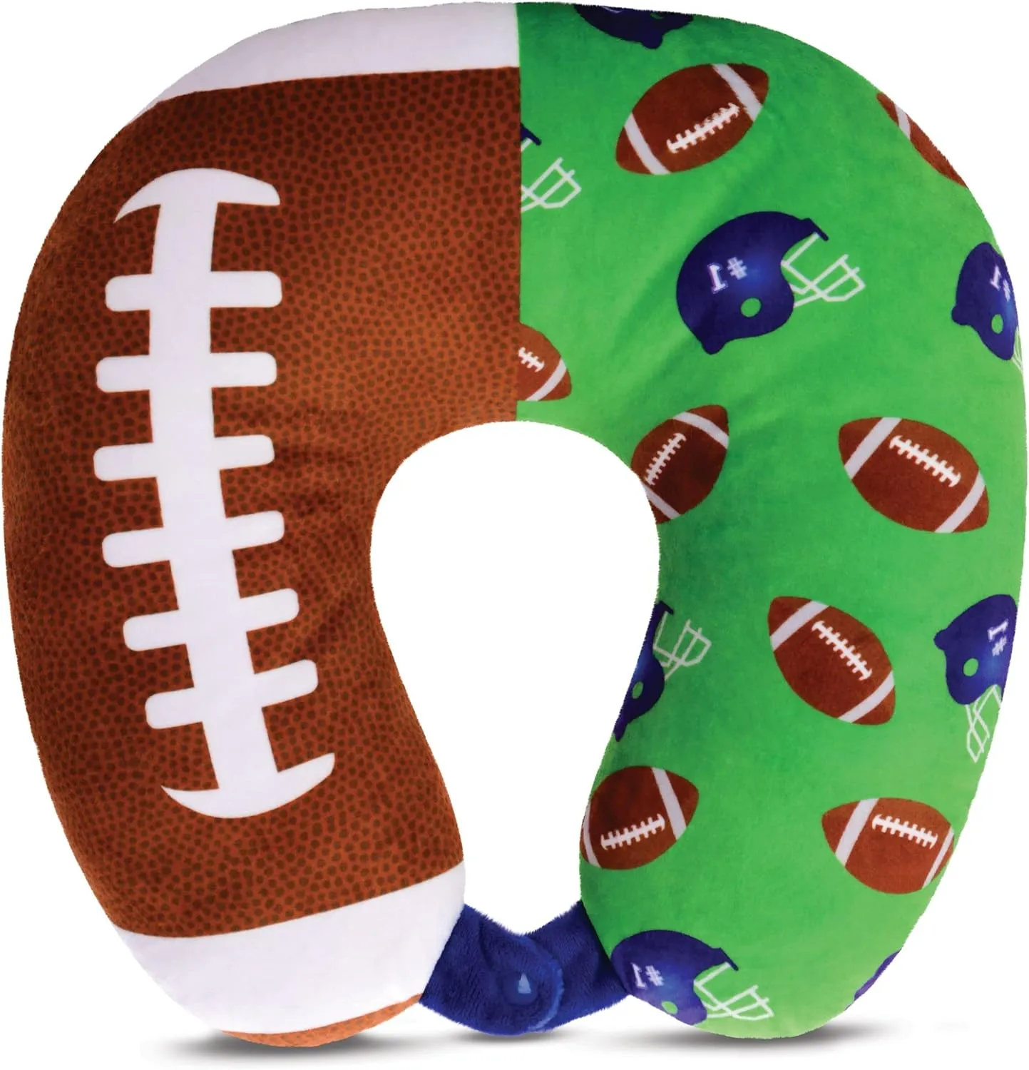 iscream Silky Fleece 12" Neck Support Pillow - Touchdown