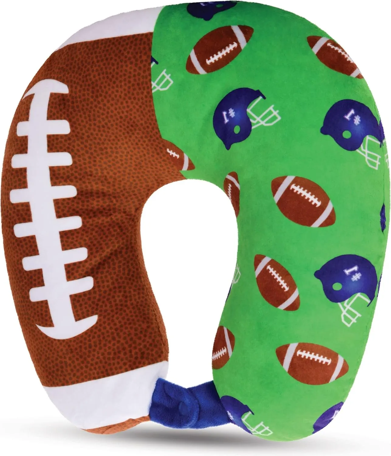 iscream Silky Fleece 12" Neck Support Pillow - Touchdown