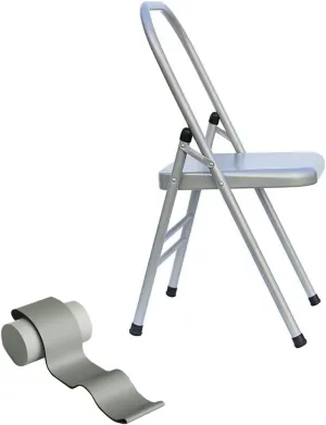 Iyengar Yoga Chair - Backless Chair for Yoga Practice-Metal Yoga Assist Chair for Deepening Yoga Practice,seat Height 48cm, Normal