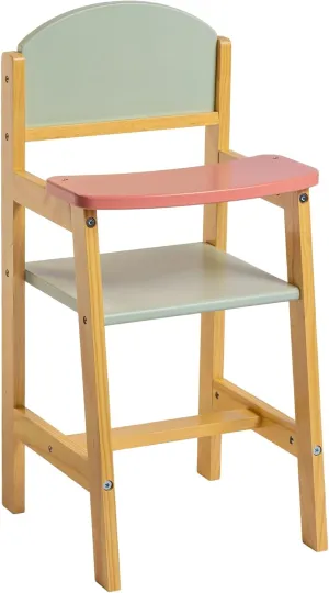 JC Toys Parfait Collection | Deluxe Wooden Doll Toy High Chair | for Dolls and Stuffed Animals up to 20" | Ages 3  | Twiggly Toys