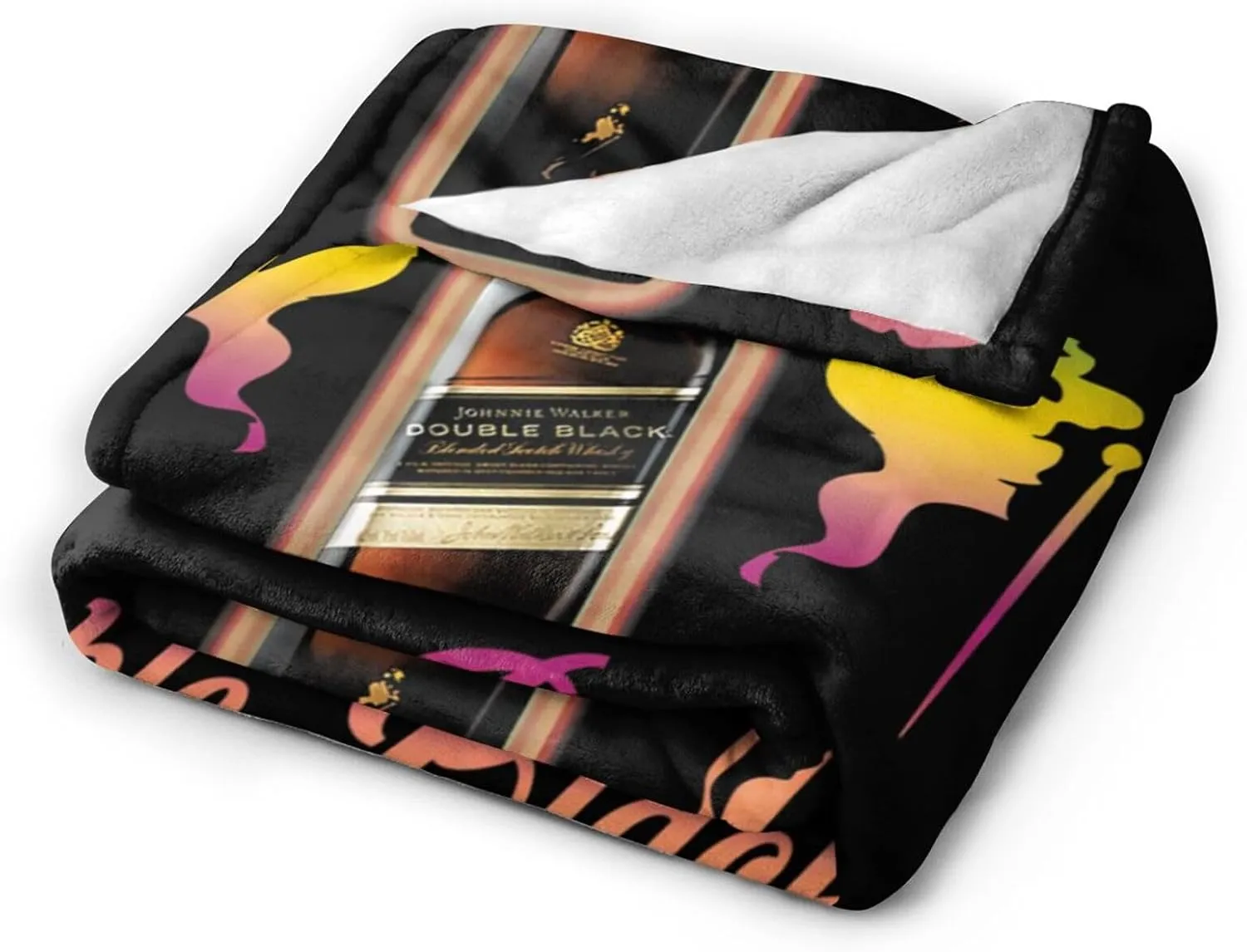 Johnnie Come and Walker Throw Blanket Plush Cozy Warm Breathable Flannel Blankets for Sofa Bedding Living Room Dormitory Camping All Season 80"x60"
