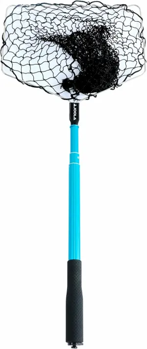 JOOLA Telescoping Table Tennis Ball Pickup Net - Holds 100 Ping Pong Balls - Ping Pong Practice Net Accessory for Table Tennis Robots, Serve or Multi-Ball Training,Black