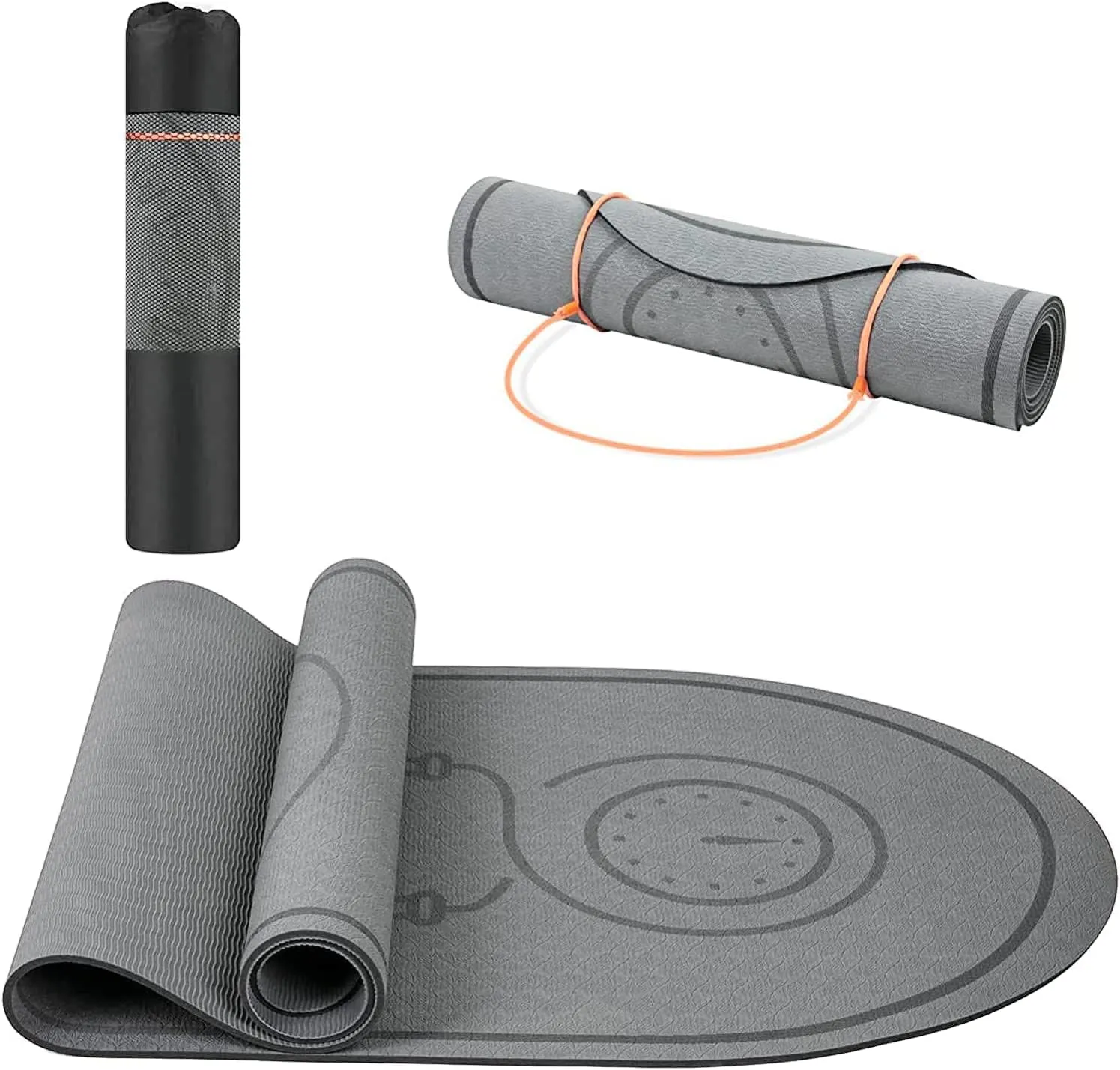 Jump Rope Mat 71"/63"x24" Larger Non-Slip Indoor Outdoor Exercise Fitness Mat, High-Density Workout Shock Absorption for Home Gym Flooring Concrete Jumping Rope