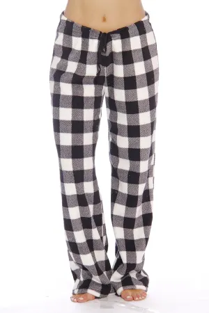 Just Love Women Plush Pajama Pants Buffalo Plaid