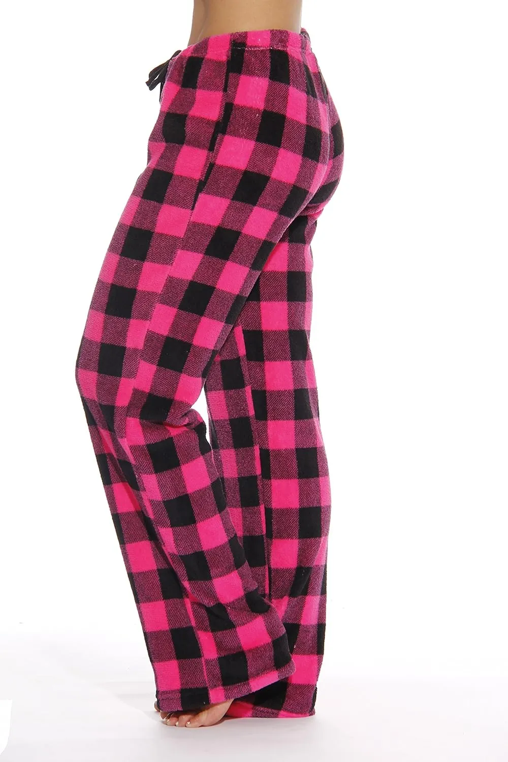 Just Love Women Plush Pajama Pants Buffalo Plaid