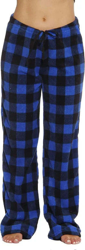 Just Love Women Plush Pajama Pants Buffalo Plaid