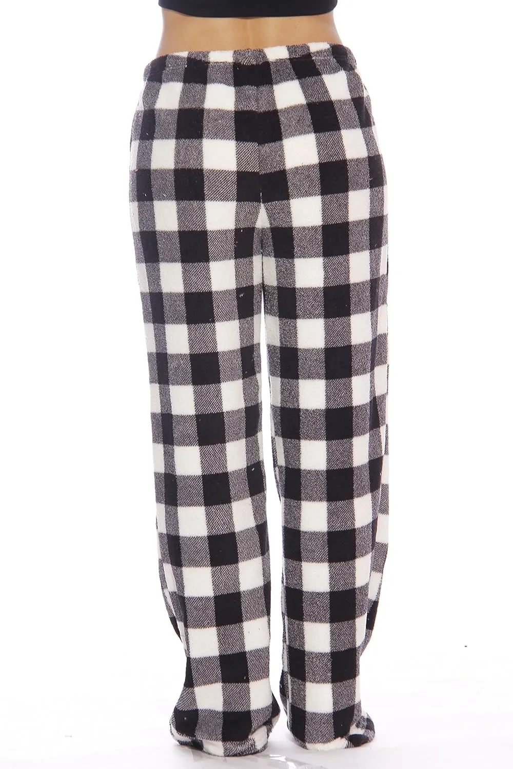 Just Love Women Plush Pajama Pants Buffalo Plaid