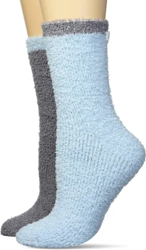 Karen Neuburger Women's Fuzzy Glitter Socks