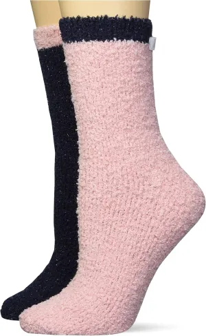 Karen Neuburger Women's Fuzzy Glitter Socks