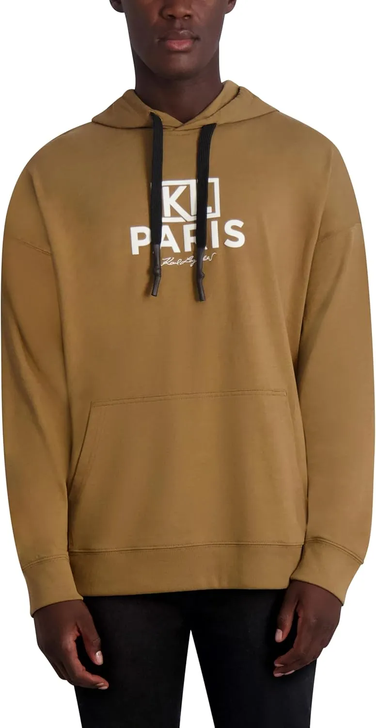 Karl Lagerfeld Paris Men's Soft Color Block Hoodie