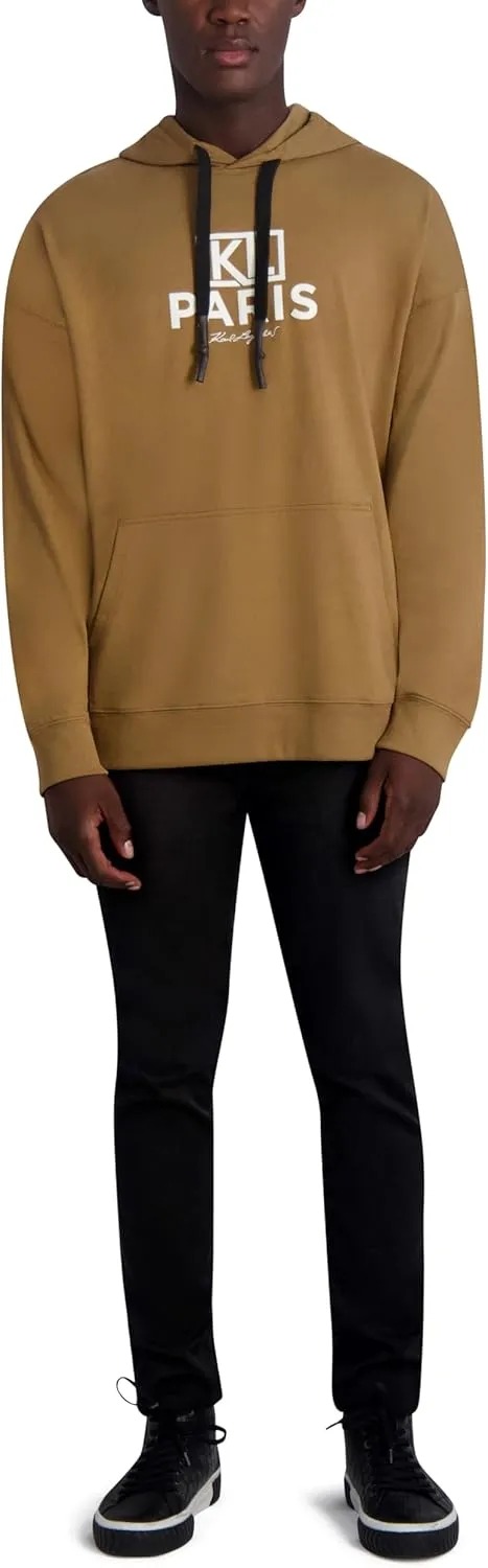 Karl Lagerfeld Paris Men's Soft Color Block Hoodie
