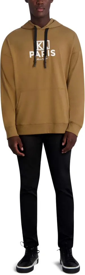 Karl Lagerfeld Paris Men's Soft Color Block Hoodie