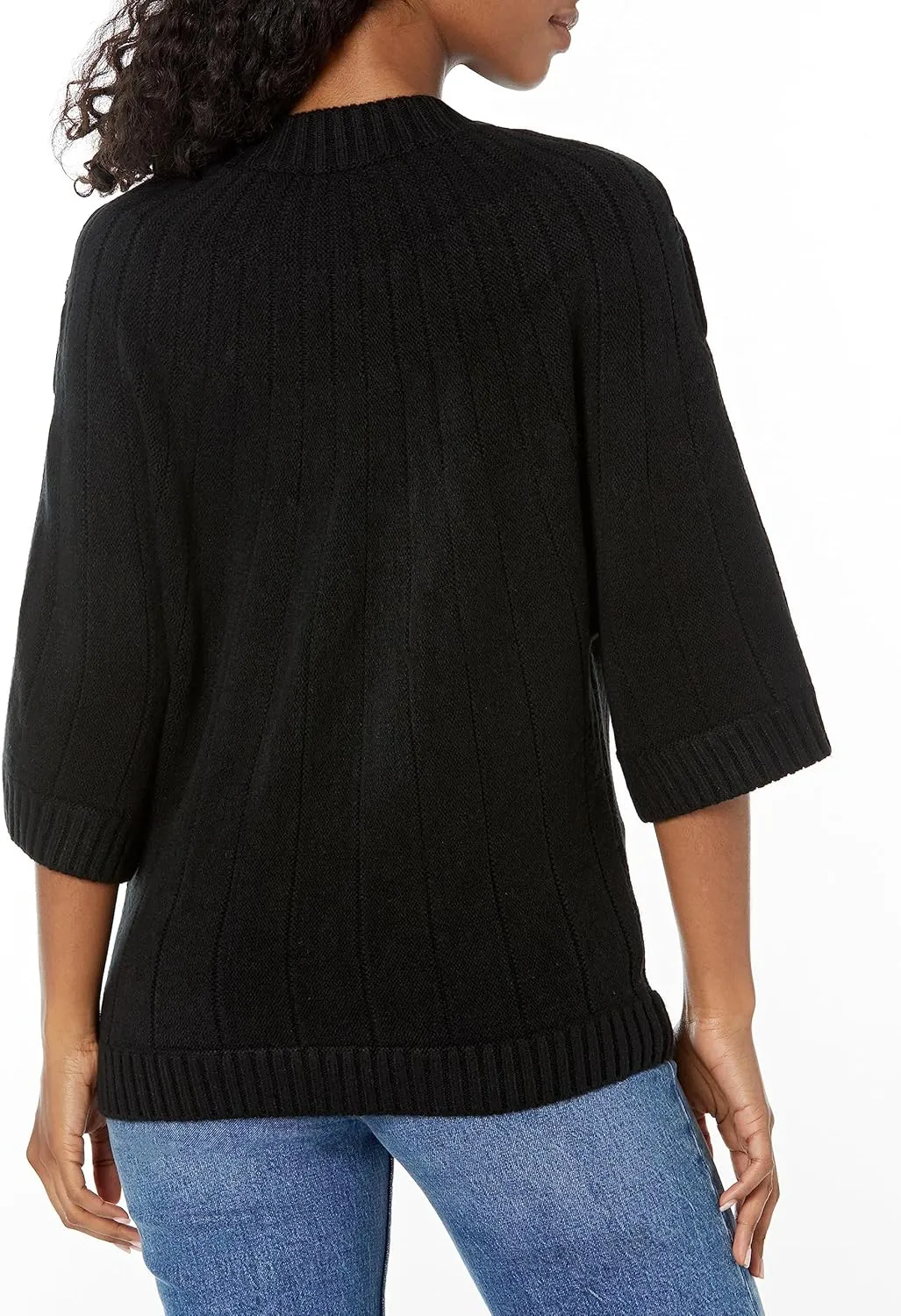 KARL LAGERFELD PARIS Women's Everyday 3/4 Sleeve Sweater