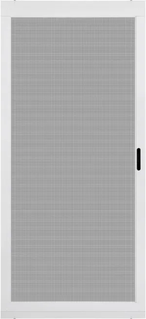 K.D. Heavy Duty Aluminum Sliding Patio Screen Door Kit - 2.5" Frame Insect Proof for Patio Backyard Kitchen and Bedroom (White, 36''x80'')