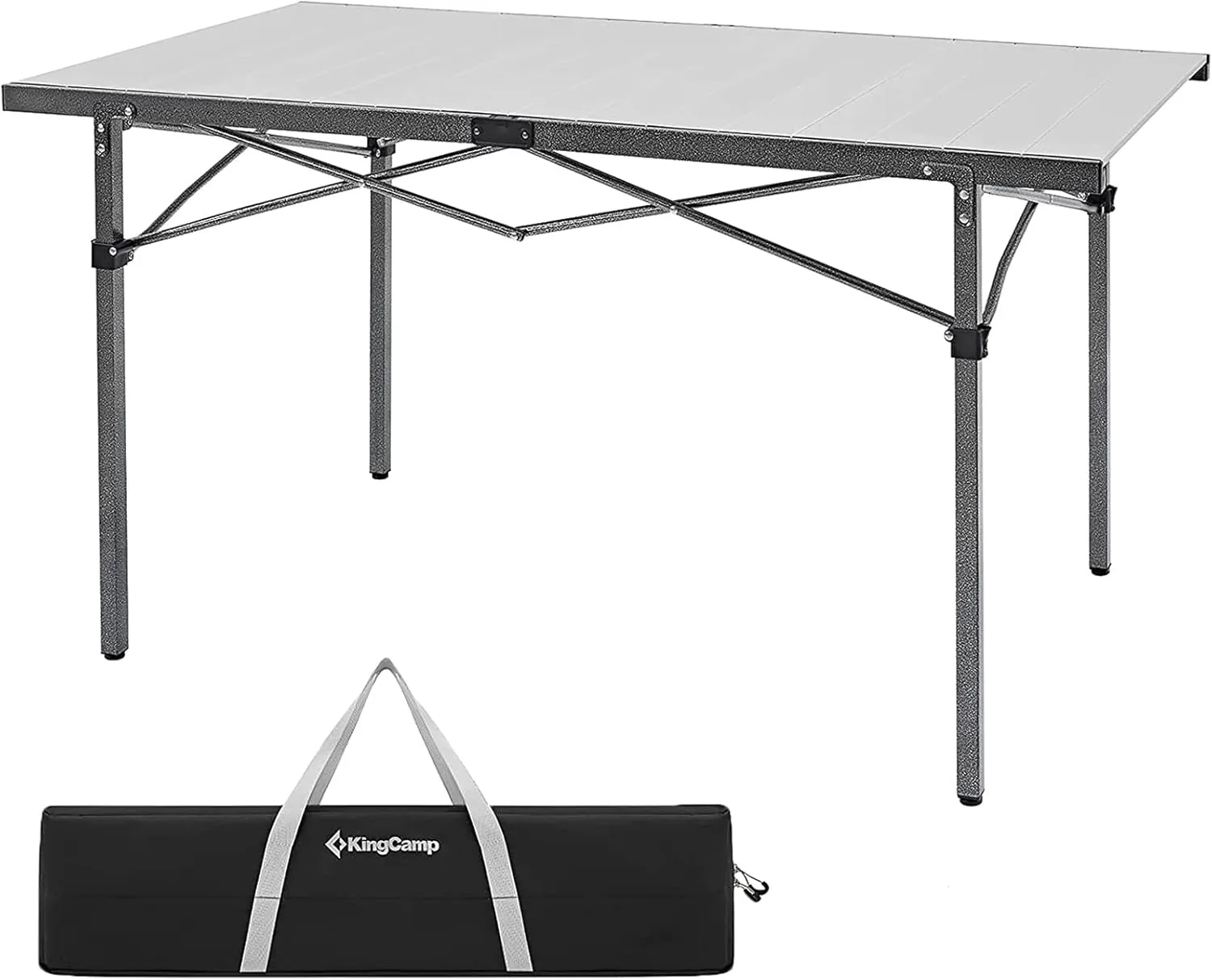KingCamp Aluminum Folding Camp Table - Lightweight, Portable, Roll Up for Outdoor Camping, Picnic, Barbecue