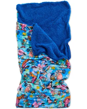 Kip&Co x May Gibbs Out and About Sherpa Kids Sleeping Bag