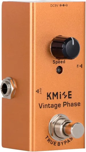 Kmise Vintage Phase Electric Guitar Effects Pedal Mini Single Type DC 9V True Bypass