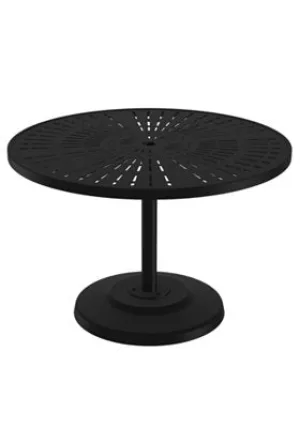 La'Stratta 42" Round KD Pedestal Dining Umbrella Table by Tropitone