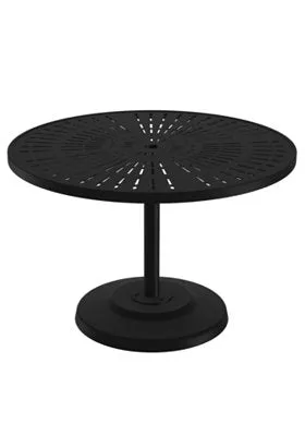 La'Stratta 42" Round KD Pedestal Dining Umbrella Table by Tropitone