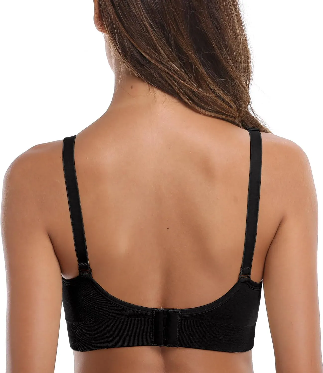 Lataly Womens Seamless Nursing Bra Sleeping Maternity Bralette for Breastfeeding Pack of 3