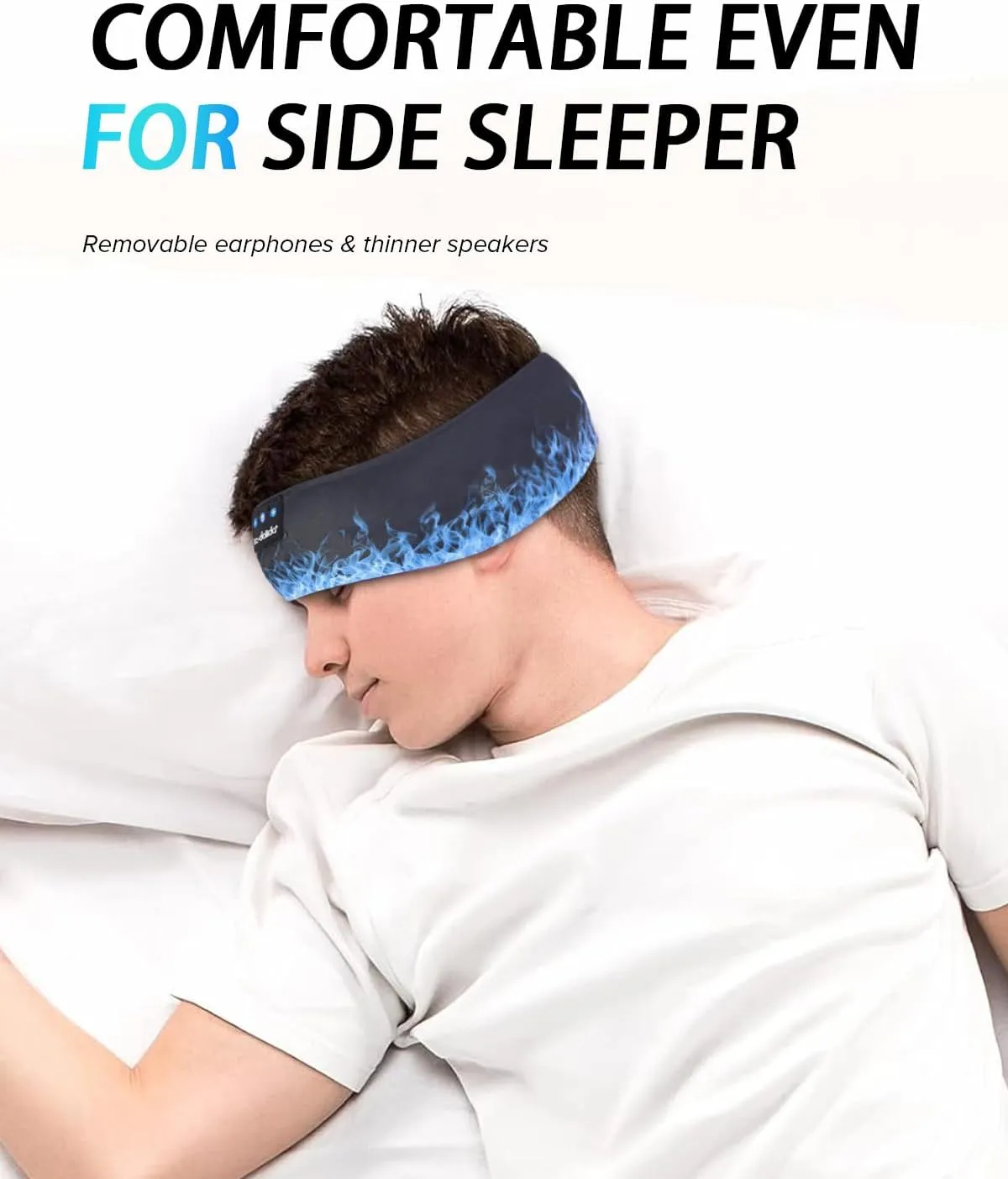 LC-dolida Headband Headphones Bluetooth, Sleep Headphones Wireless Bluetooth with Ultra-Thin HD Stereo Speaker, Sleep Headband Earphones for Workout Yoga Insomnia Meditation Gifts