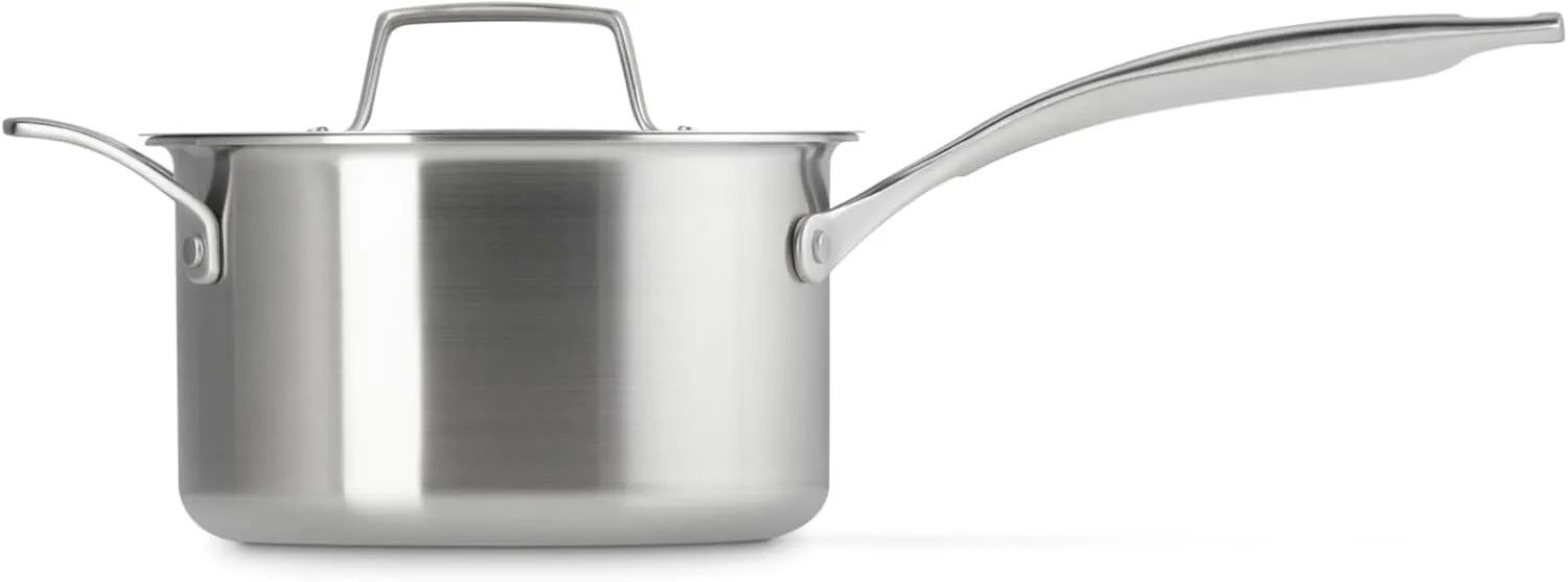 Le Creuset Stainless Steel Essential Saucepan, 3qt