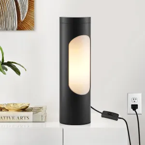 LEDIARY Kosher Lamp for Shabbos, Black Table Lamps and Nightlight for Living Room Bedroom，T10 Bulb Included (4W Eqv 40W, 400LM, 3000K)
