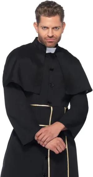 Leg Avenue Men's 2 Pc Priest Costume with Robe, Belt