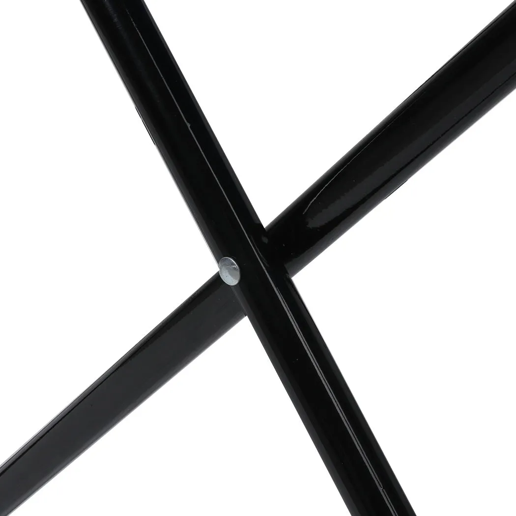 Levede Camping Chairs Folding Arm Foldable Black-WA_Metro