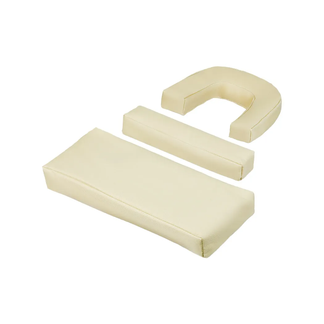 Levede Foldable Beach Lounge Chairs with Face Hole Khaki-WA_Metro