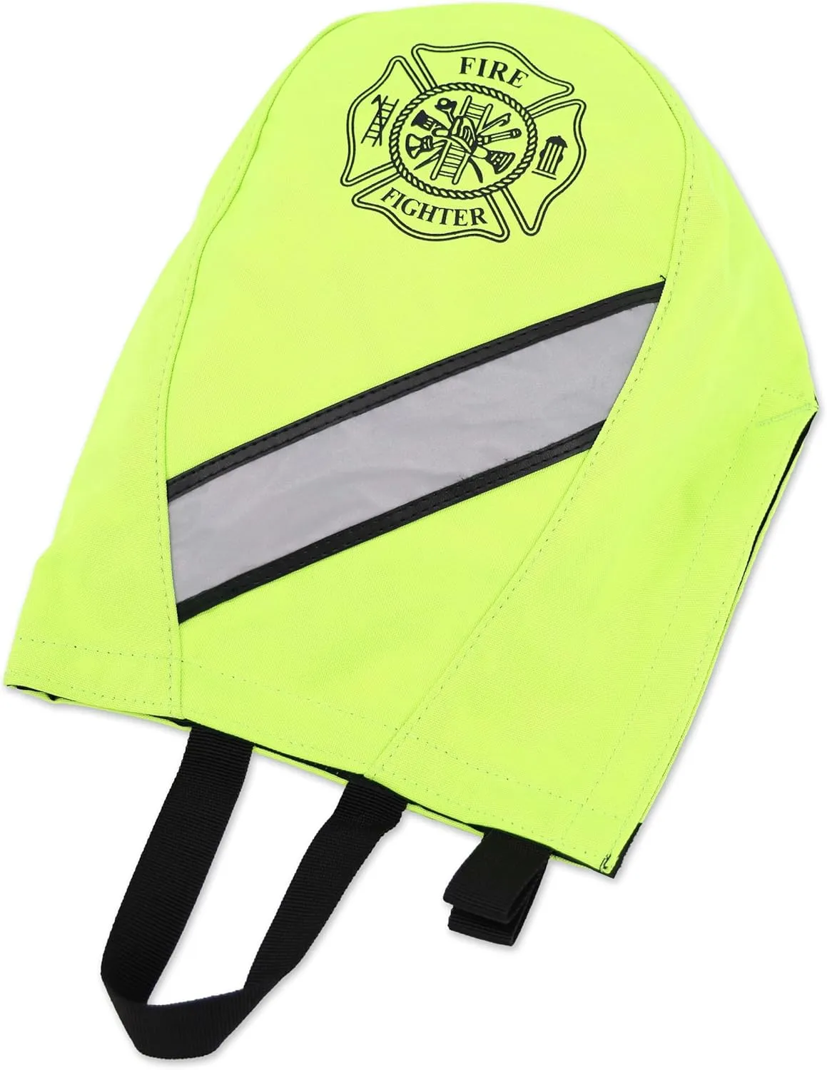 Lightning X Customizable Firefighter SCBA Air Pak Respirator Face Piece Mask Bag w/Embroidered Name - FLUORESCENT YELLOW