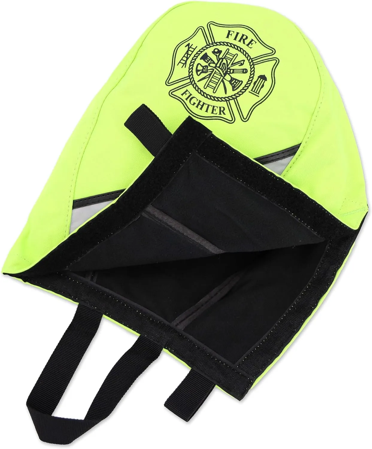 Lightning X Customizable Firefighter SCBA Air Pak Respirator Face Piece Mask Bag w/Embroidered Name - FLUORESCENT YELLOW