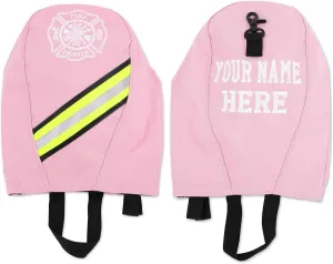 Lightning X Customizable Firefighter SCBA Air Pak Respirator Face Piece Mask Bag w/Embroidered Name - PINK