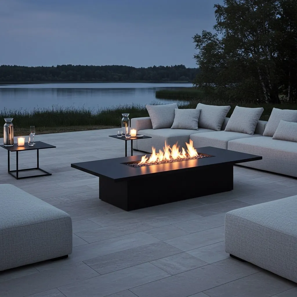 Lineo Fire Table (Tabletop) - Aluminum