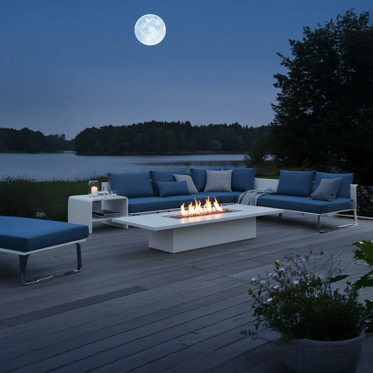 Lineo Fire Table (Tabletop) - Aluminum