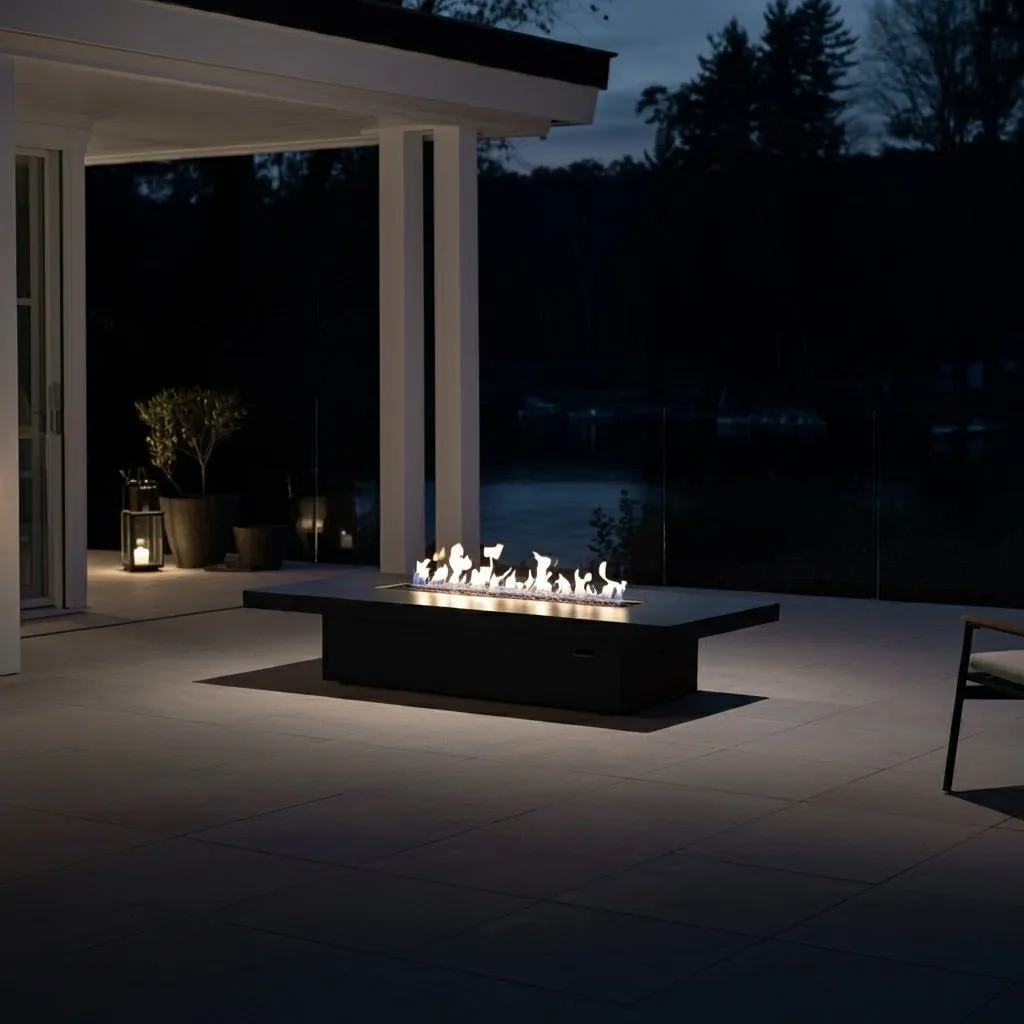 Lineo Fire Table (Tabletop) - Aluminum