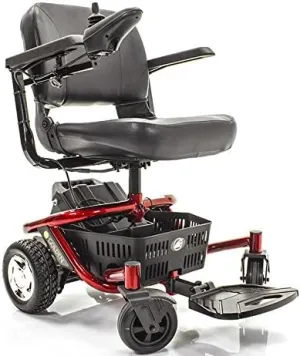 LITERIDER Envy GP162 Electric Travel Powerchair Golden Technologies Red